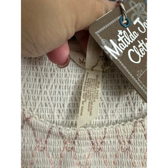 NWT Matilda Jane Smocked Tank Top L Flowy Beachy Boho - Picture 8 of 8